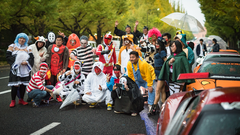 Illustration for article titled Japan's Halloween Car Party Is Out Of This World